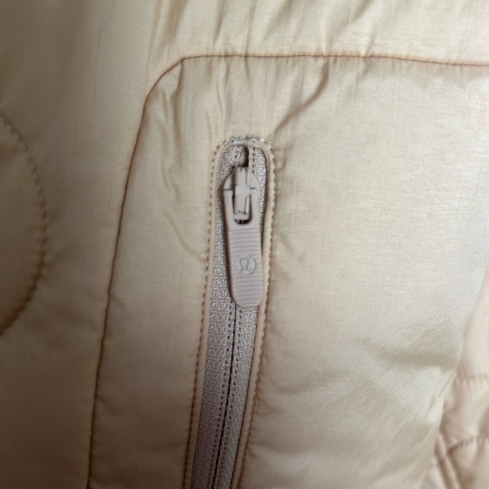 Lululemon Insulated Quilted Long Bomber- Heather Pecan Tan - Picture 3 of 11
